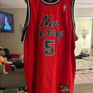 NBA Red New Jersey Men's Jersey